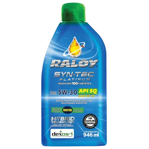 RALOY SYN-TEC PLATINUM SAE 05W-30 API SQ / GF-7A DEXOS GEN 3 (B/946 ML)