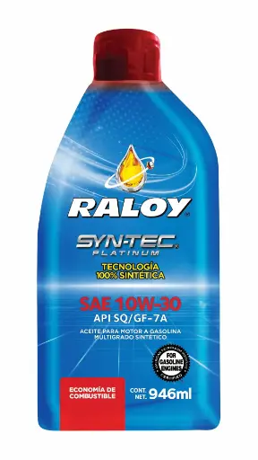 [P12961B] RALOY SYN-TEC PLATINUM SAE 10W-30 API SQ / GF-7A (B/946 ML)