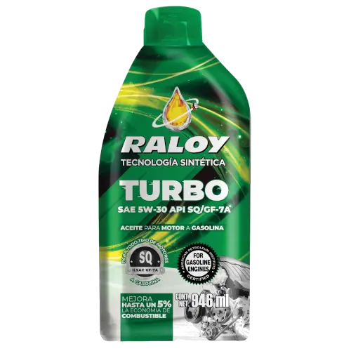 [P12982B] RALOY TURBO TECNOLOGÍA SINTETICA SAE 05W-30 API SQ / GF-7A (B/946 ML)